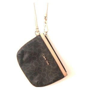 Calvin Klein Monogram Wristlet
